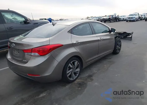 2014 Hyundai Elantra Limited from USA, damaged, VIN 5NPDH4AE9EH480660